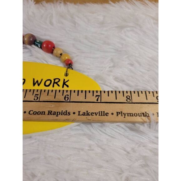 Tumbleweed Pottery Ceramic "I Pretend to Work" Wall Hanging - Picture 2 of 4